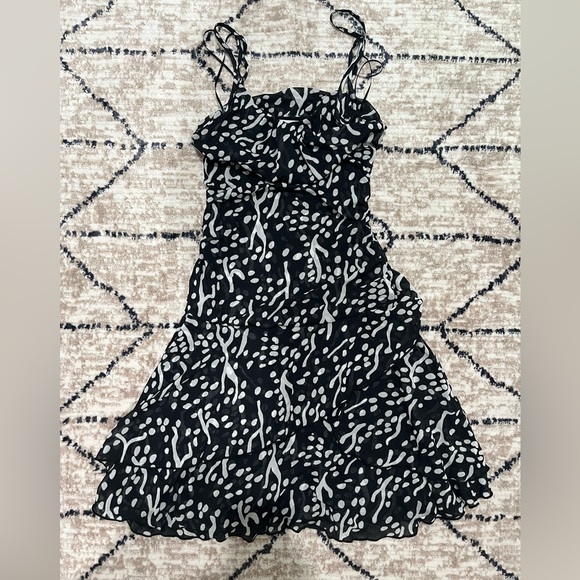 Diane Von Furstenberg for Target Black and White Spaghetti Strap Mini Sundress - Picture 1 of 3